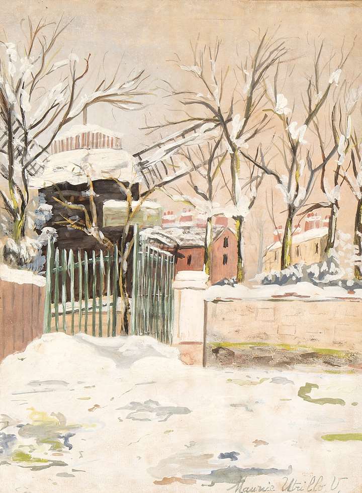 Moulin de la Galette sous la neige, Montmartre